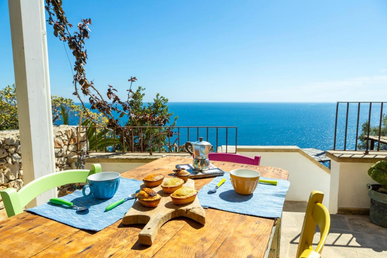 Casa Vacanze De Vita - Amazing View On The Coast مارينا سيرا المظهر الخارجي الصورة